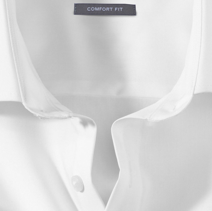 OLYMP Luxor comfort fit fehér rövid ujjú férfi ing - gallér